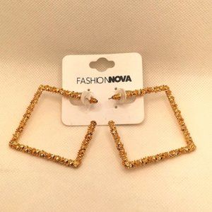 Fashion Nova Square Hoops